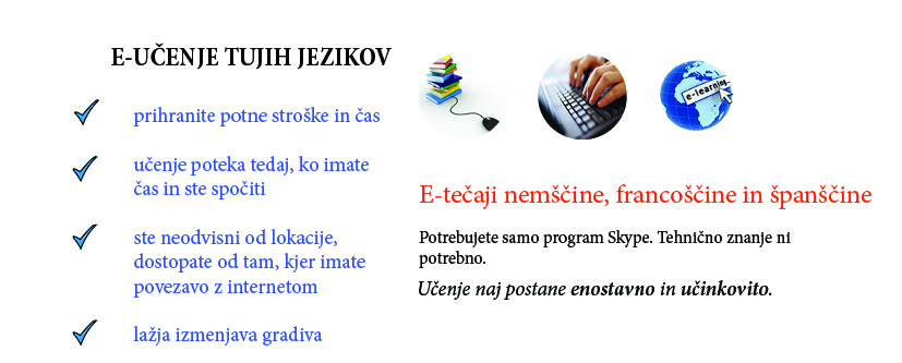 e-tečaji e-tečaji tujih jezikov