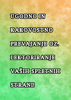 lektoriranje in prevajanje spletnih strani lektoriranje in prevajanje spletnih strani